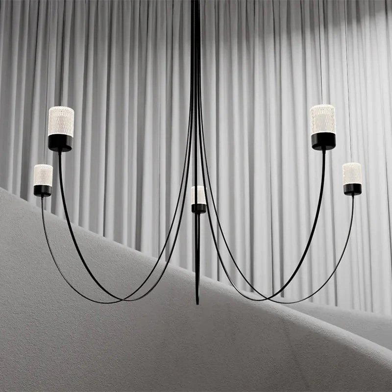 Suri Black Modern Chandelier - Image 3