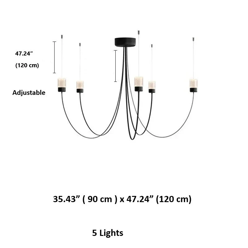 Suri Black Modern Chandelier - Image 7