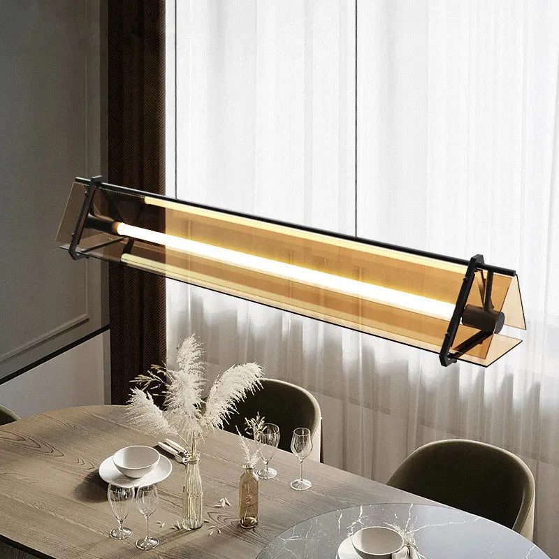 Susi Modern Linear Pendant Lamp Over Dining Table - Image 2