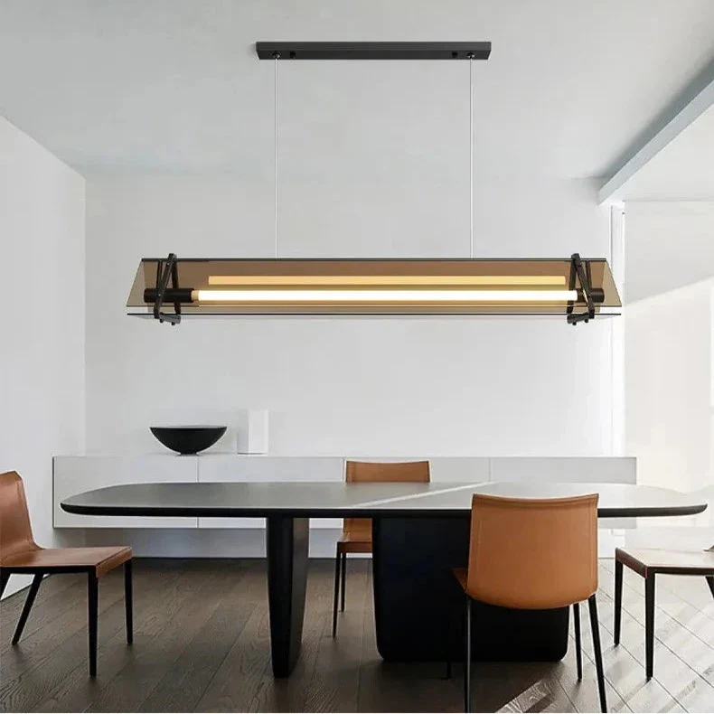 Susi Modern Linear Pendant Lamp Over Dining Table - Image 3