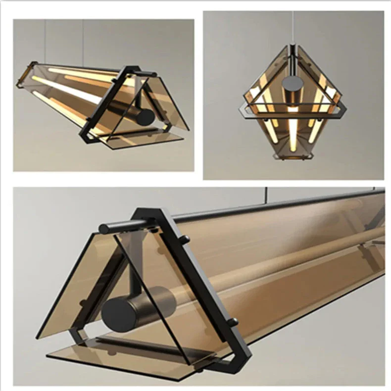 Susi Modern Linear Pendant Lamp Over Dining Table - Image 5
