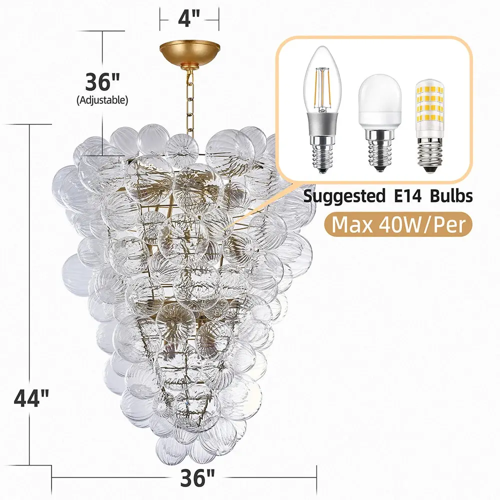 Talia Style Bubble Chandelier Small/Medium/Large - Image 7