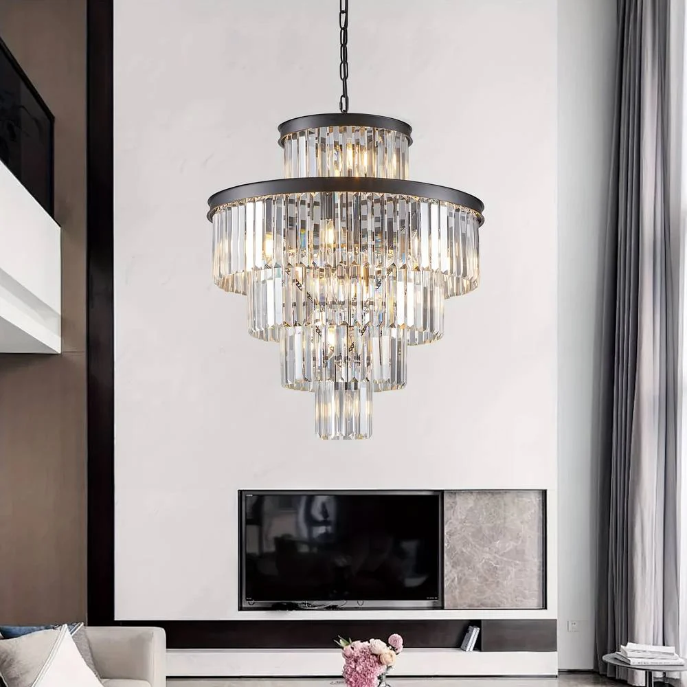 Taya Small Crystal Entryway Chandelier
