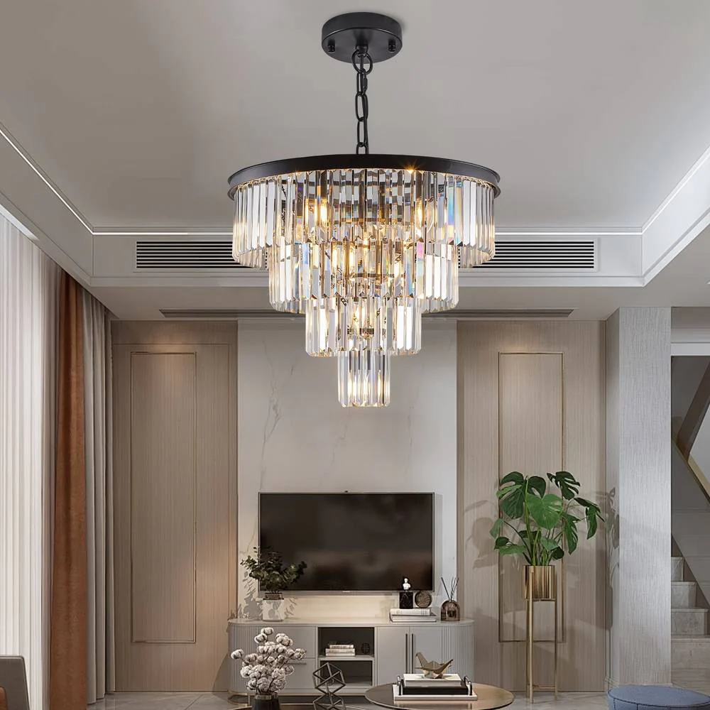 Taya Small Crystal Entryway Chandelier - Image 2