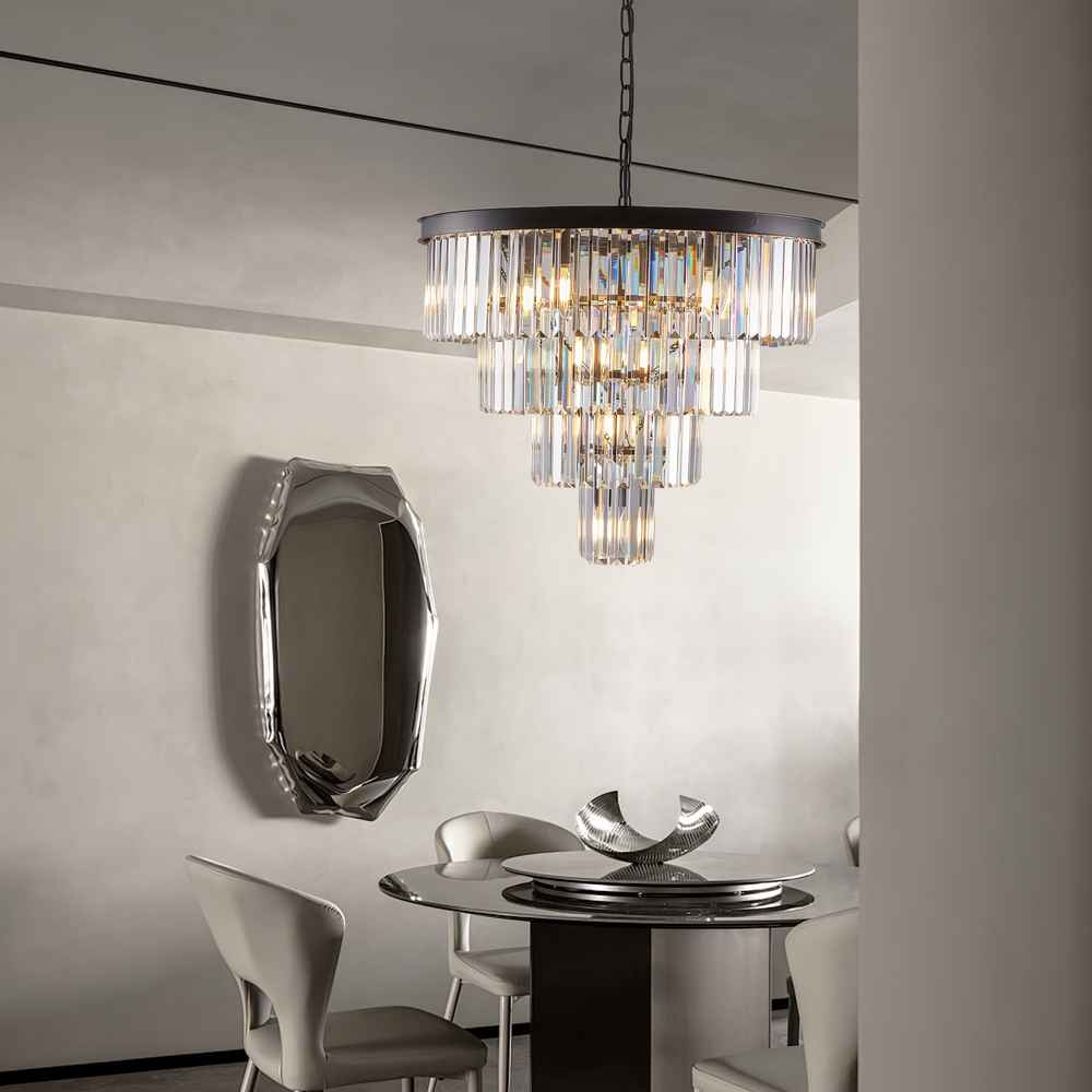 Taya Small Crystal Entryway Chandelier - Image 3