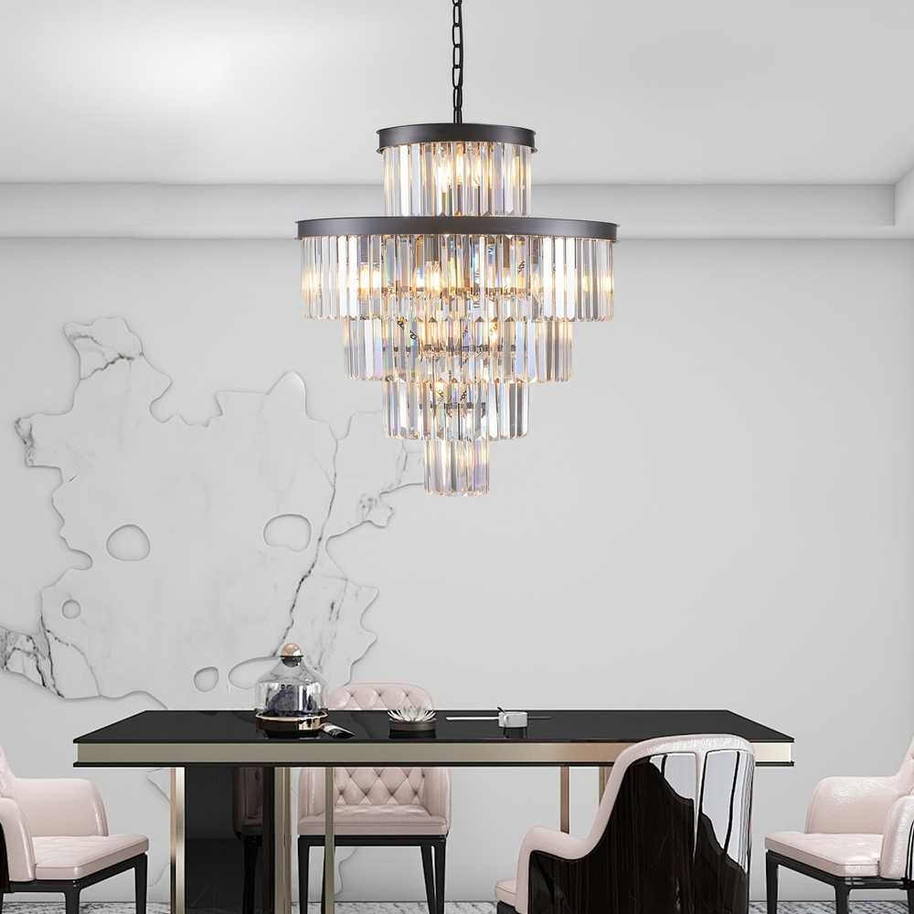 Taya Small Crystal Entryway Chandelier - Image 4
