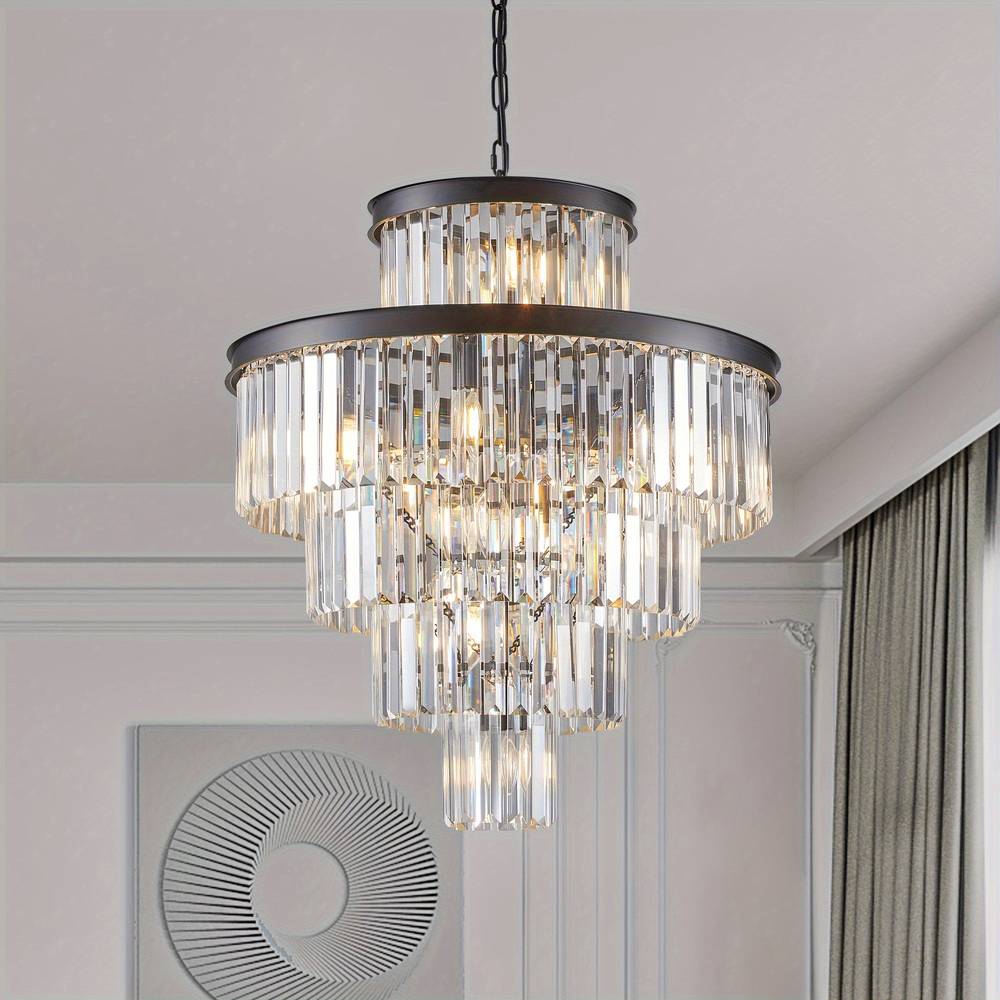 Taya Small Crystal Entryway Chandelier - Image 6