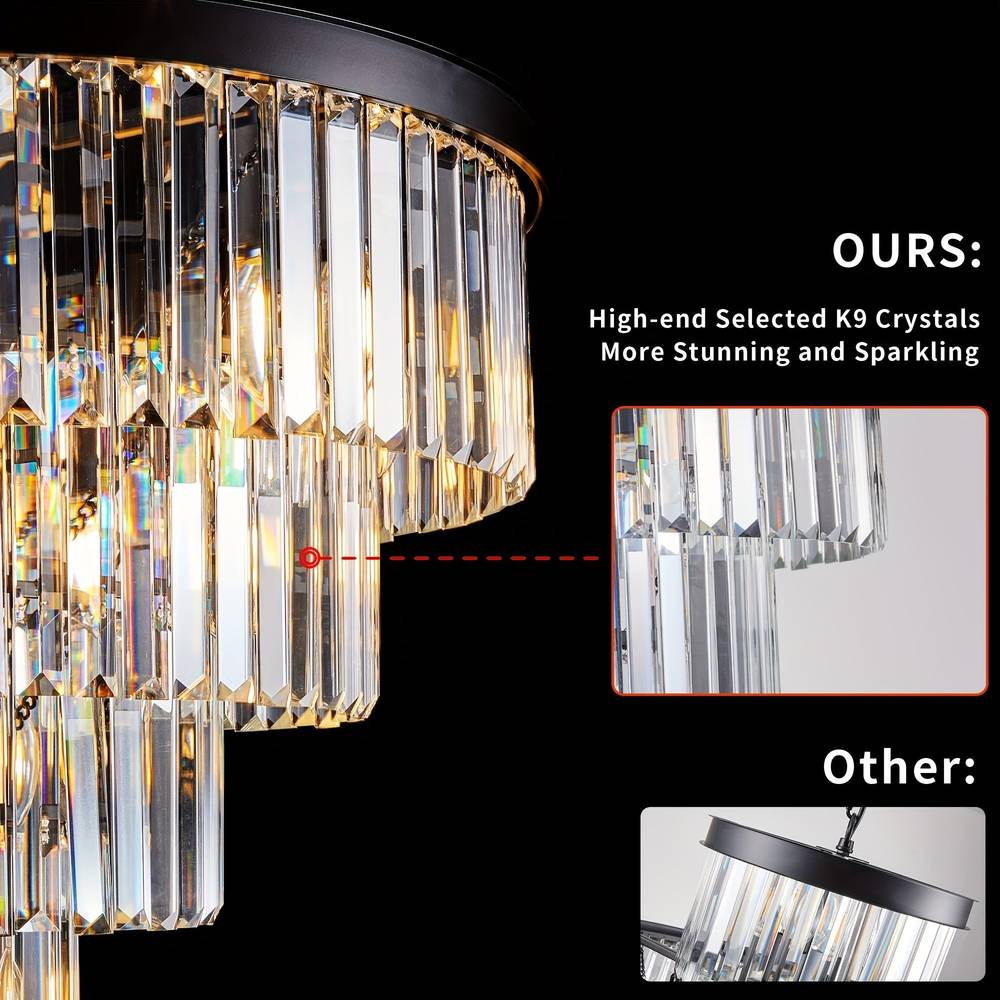 Taya Small Crystal Entryway Chandelier - Image 7