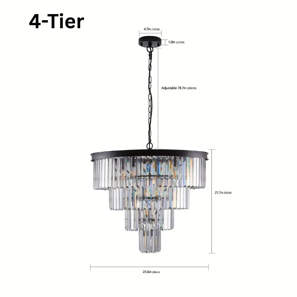 Taya Small Crystal Entryway Chandelier - Image 8