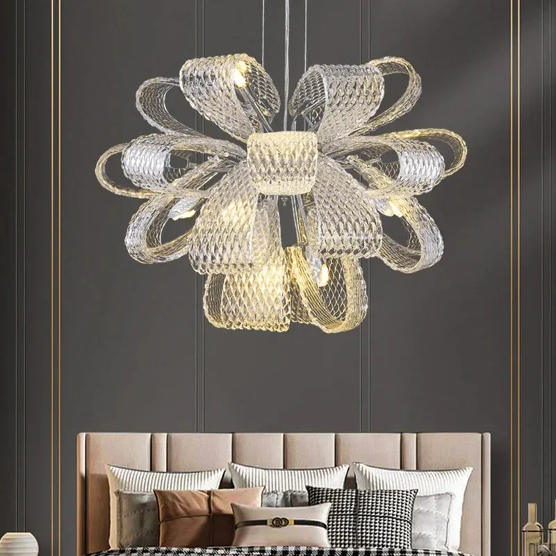 Teny Luxury Chrome and Glass Chandelier - Image 3