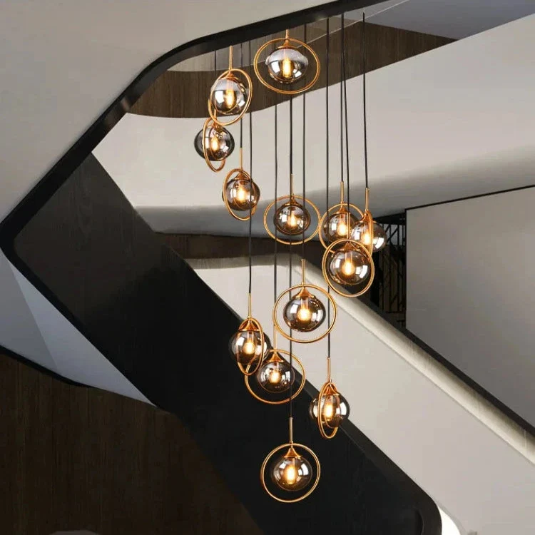 Tenza Modern Staircase Chandelier - Image 2
