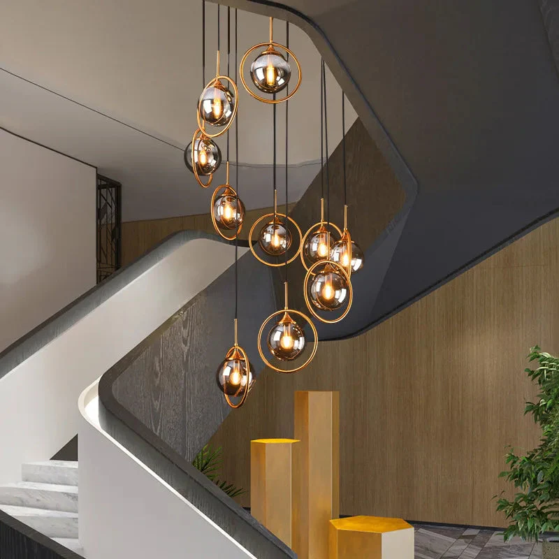 Tenza Modern Staircase Chandelier - Image 3