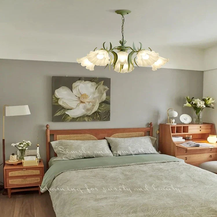 Tina Green French Style Flower Chandelier - Image 2