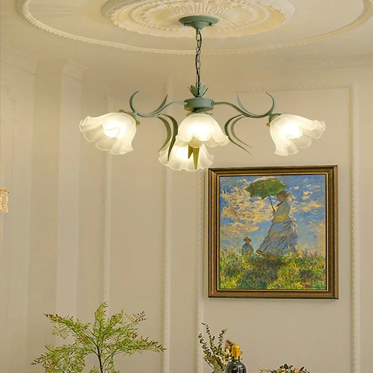 Tina Green French Style Flower Chandelier - Image 3