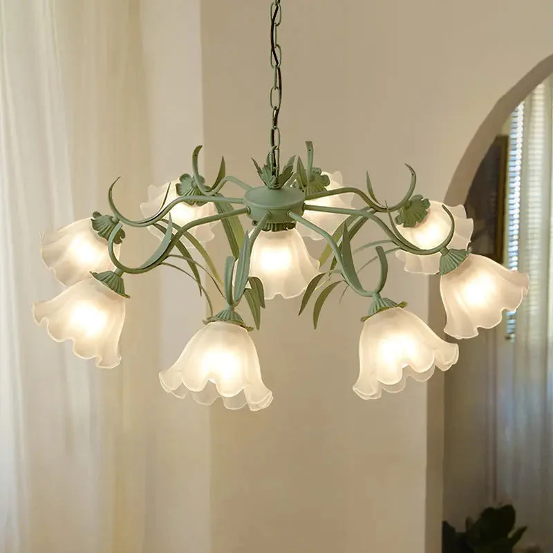 Tina Green French Style Flower Chandelier - Image 5