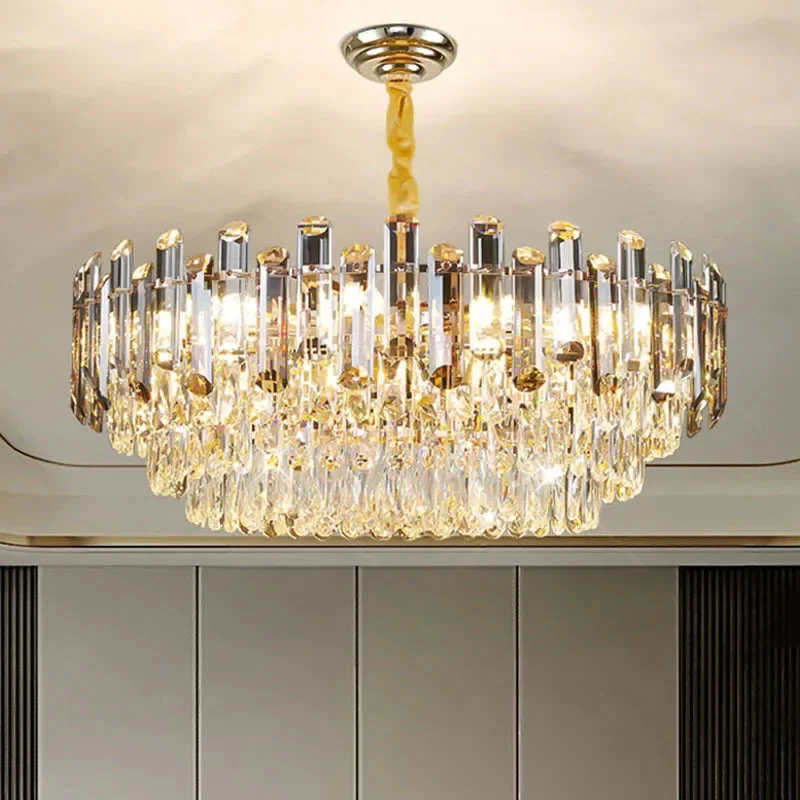 Tuna Luxury Modern Crystal Round Chandelier - Image 2