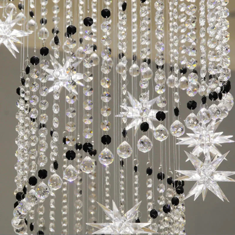 Vena Spiral Raindrop Crystal Chandelier for Staircase - Image 3