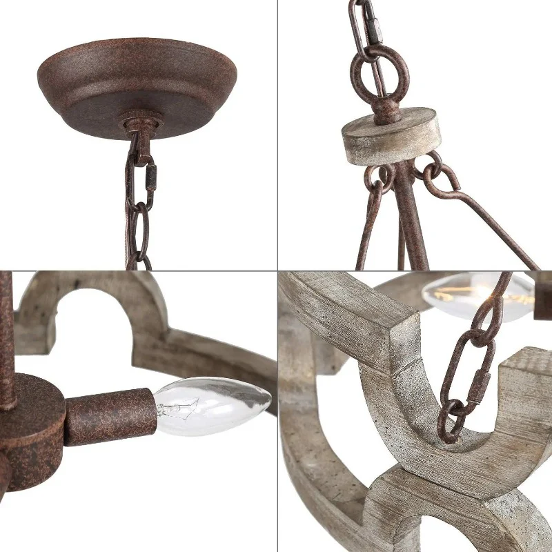 Vera Farmhouse Coastal Foyer Lighting - Image 4