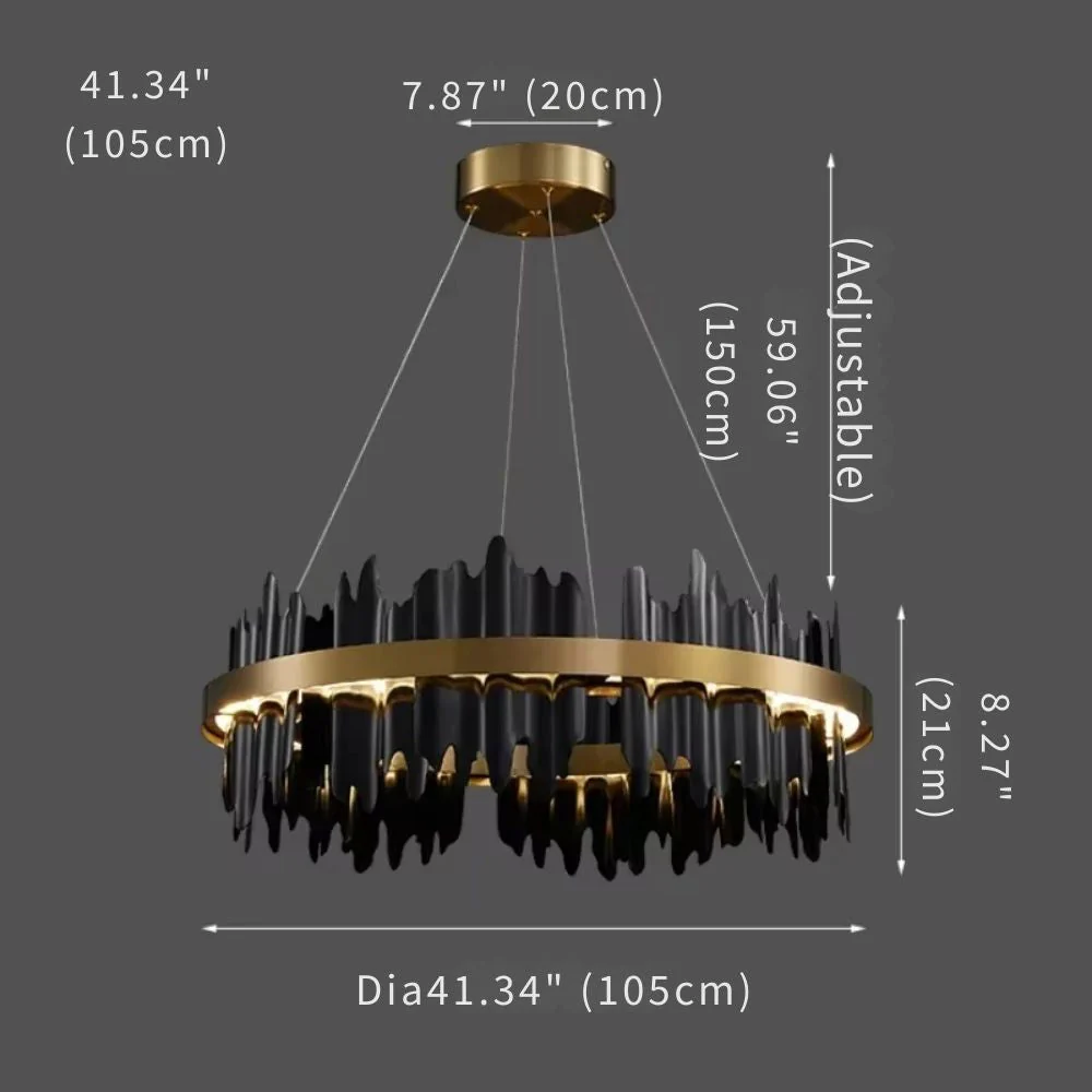Verda Modern Circular Chandelier - Image 12