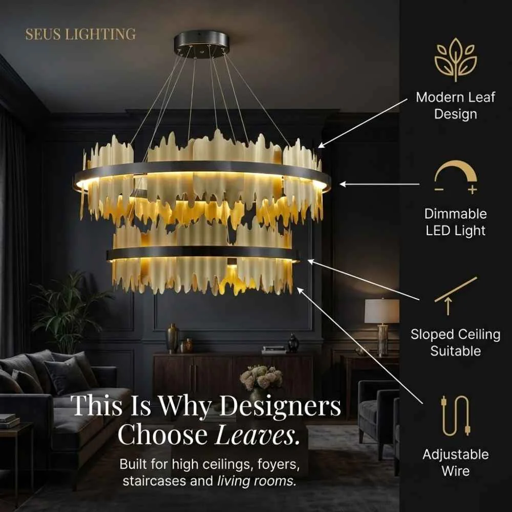 Verda Modern Circular Chandelier - Image 3