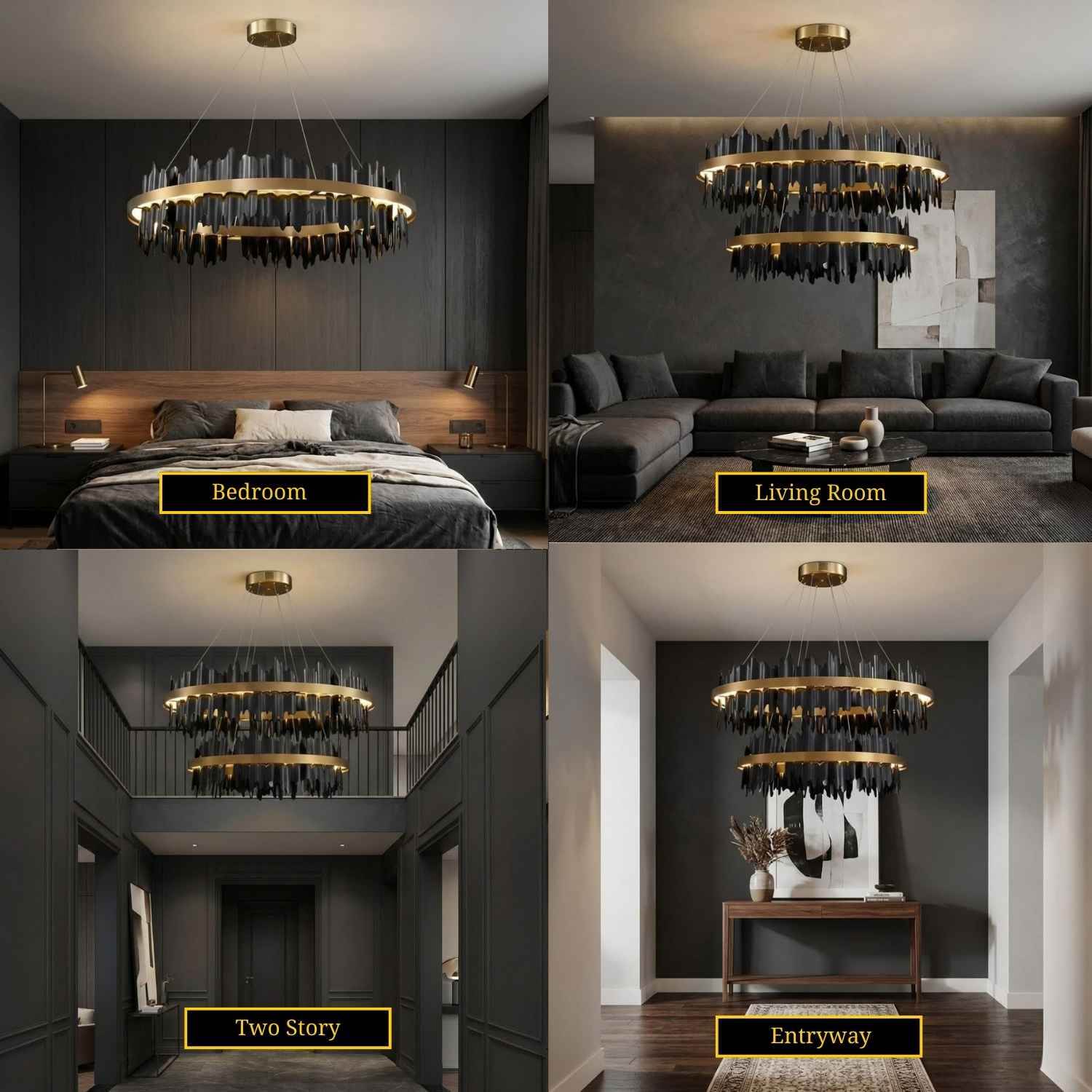 Verda Modern Circular Chandelier - Image 4