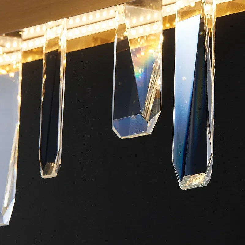 Vetra Gold Rectangular Crystal Chandelier - Image 5