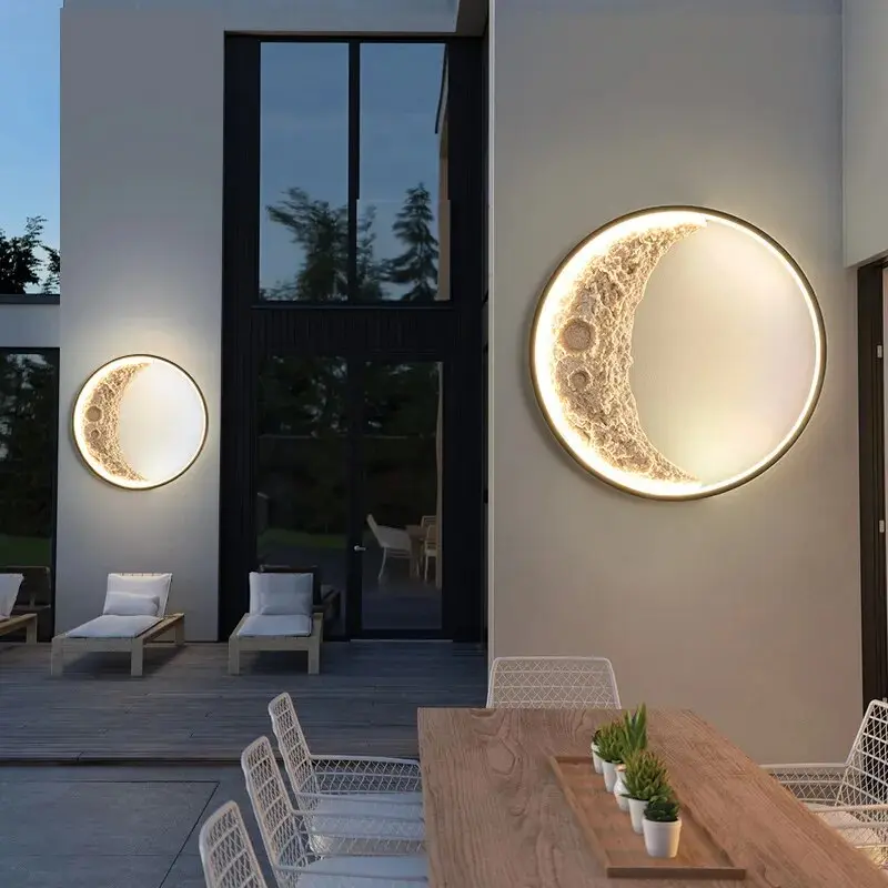Waterproof Outdoor Moon Wall Light - Image 3