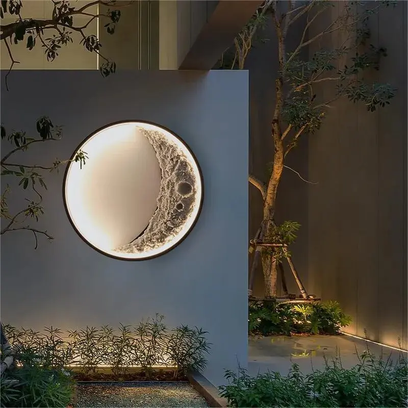 Waterproof Outdoor Moon Wall Light - Image 4