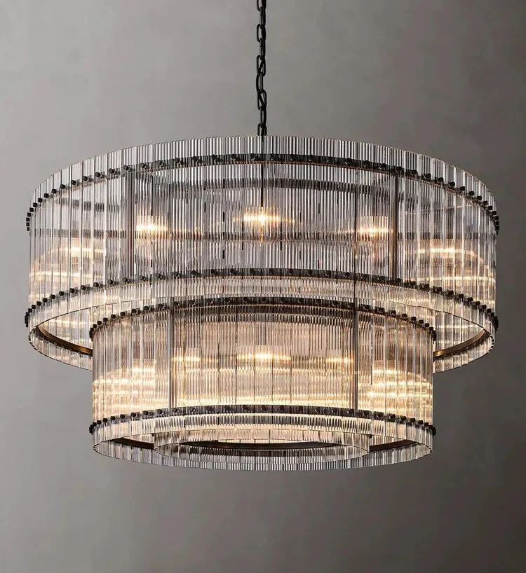 Willow Luxury Modern 2 Tier Crystal chandelier - Image 4