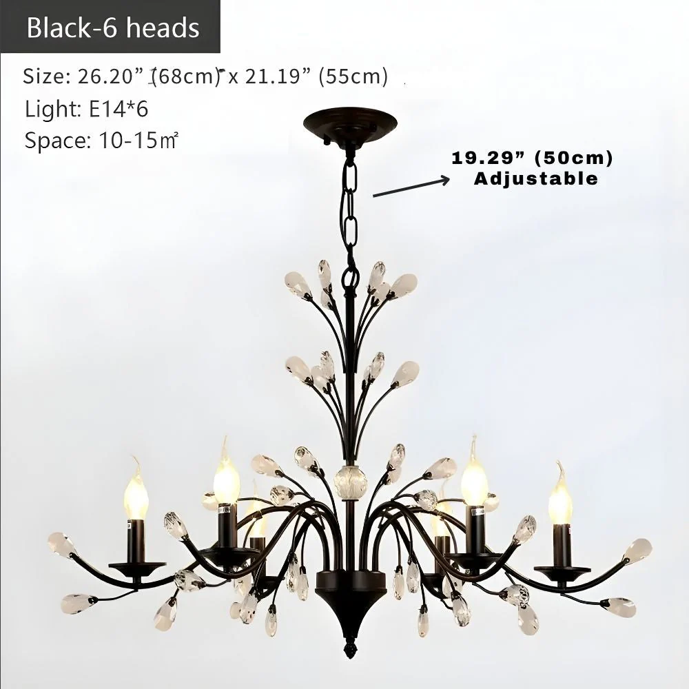 Wrought Iron Chandeliers 6/9 Lights - Image 5