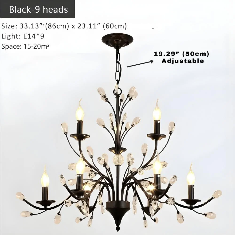 Wrought Iron Chandeliers 6/9 Lights - Image 6
