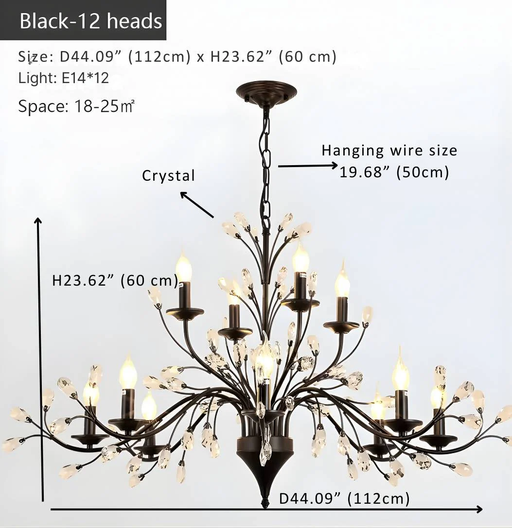Rustic Wrought Iron Chandeliers 12 Lights - Image 7