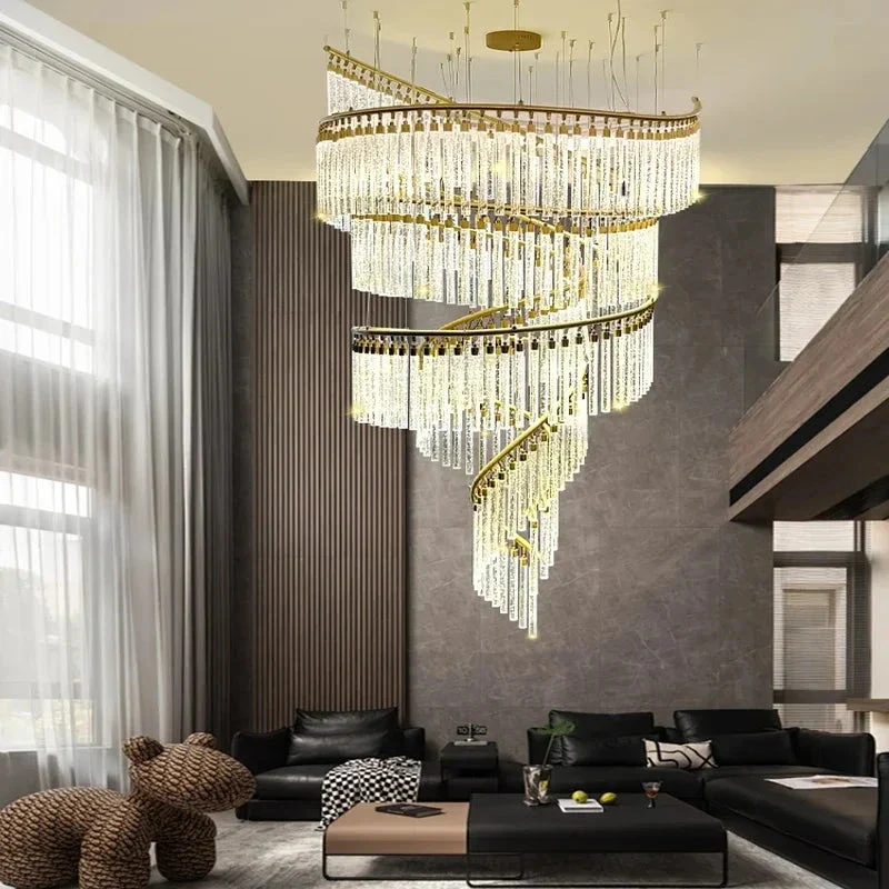 Zaira Spiral Crystal Chandelier - Image 4
