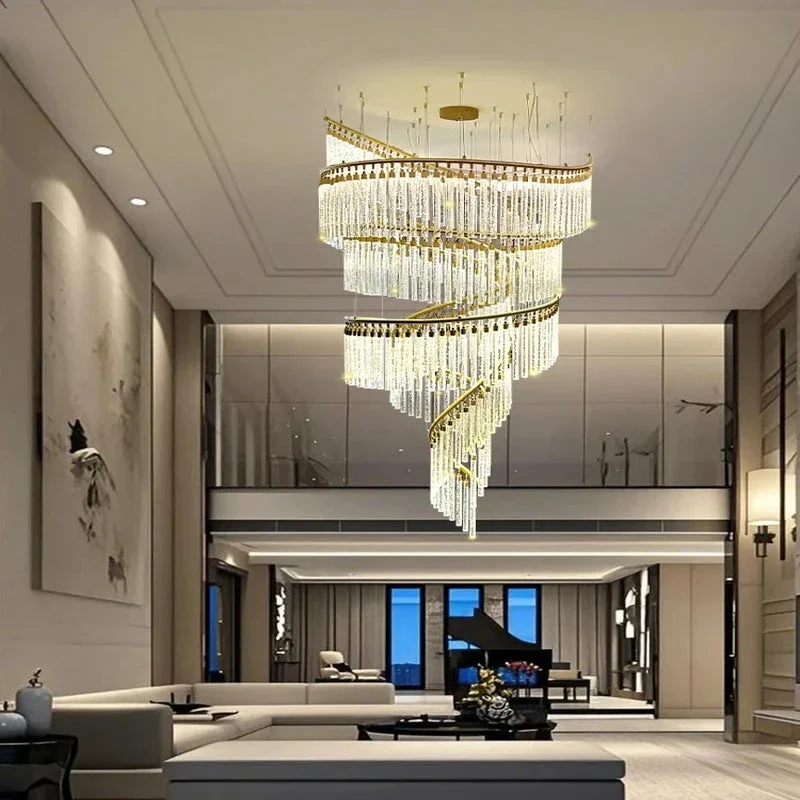 Zaira Spiral Crystal Chandelier - Image 5