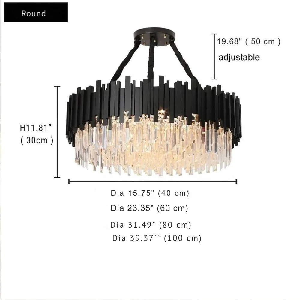 Zen Modern Gold Crystal Chandelier - Image 10