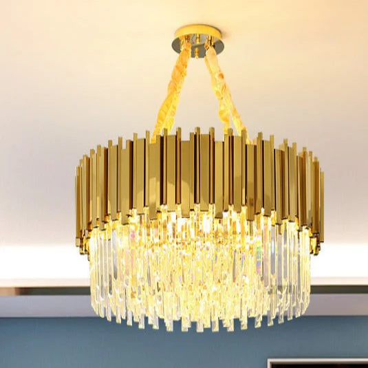 Zen Modern Gold Crystal Chandelier - Image 2