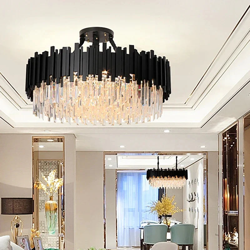 Zen Modern Gold Crystal Chandelier - Image 6