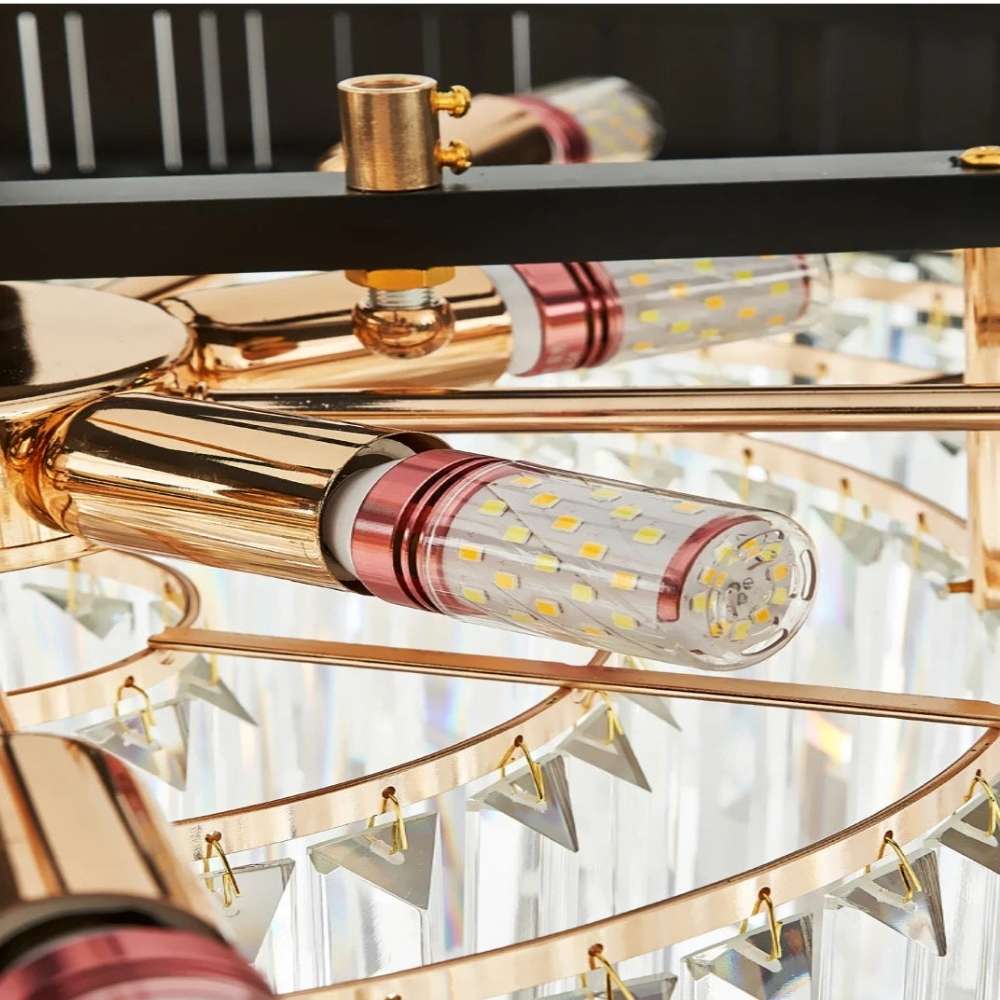 Zen Modern Gold Crystal Chandelier - Image 9