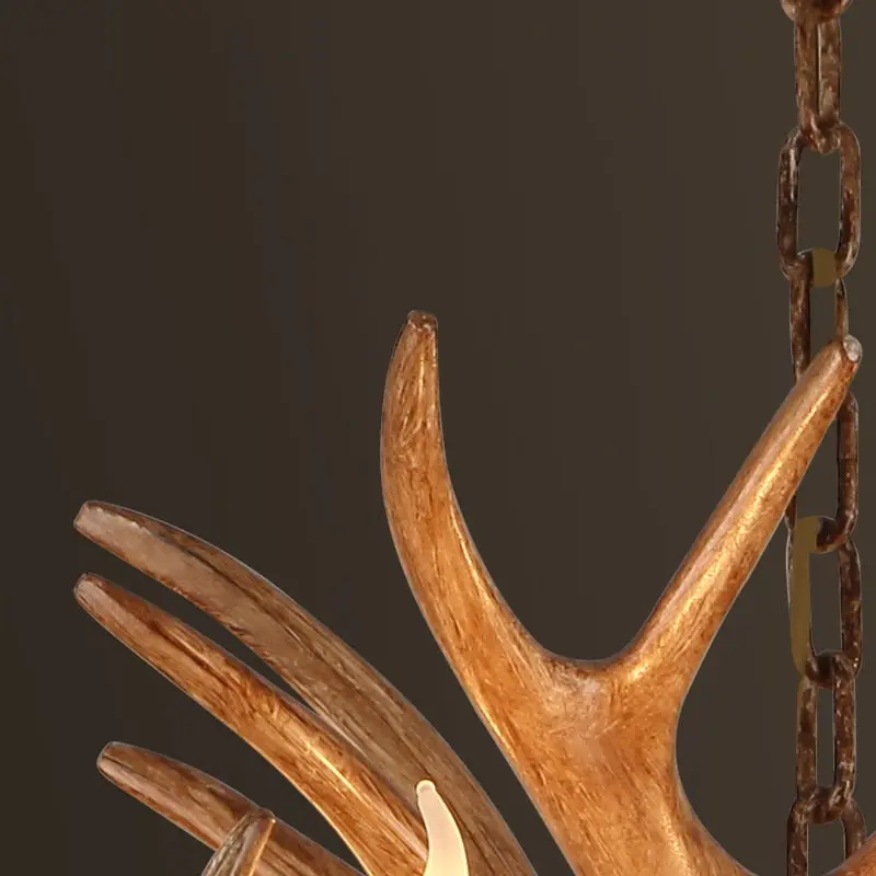 Zoey Resin Moose Antler Chandelier - Image 3